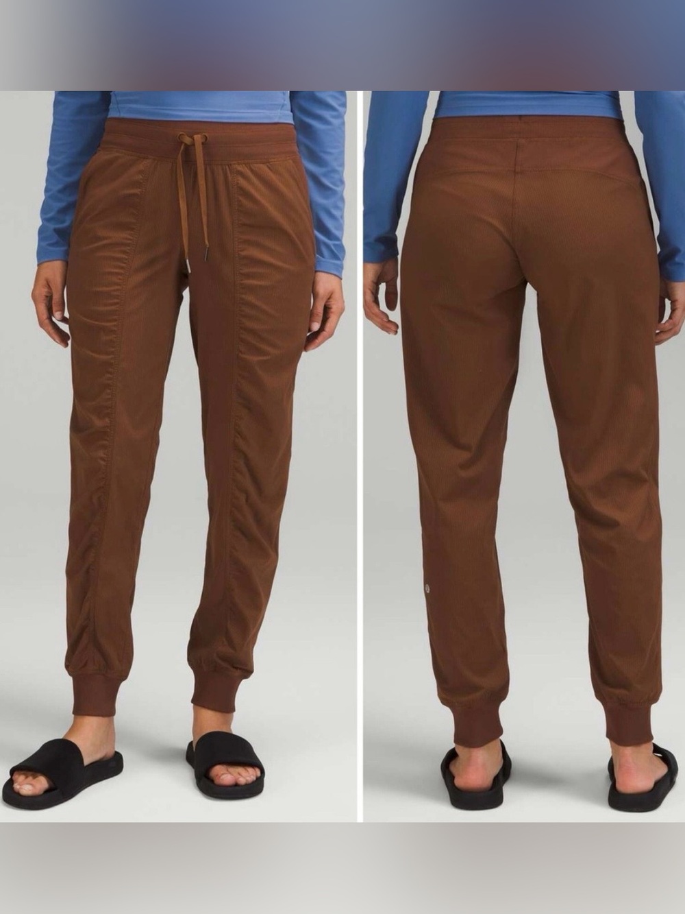 lululemon athletica Brown Drawstring Jogger Pants